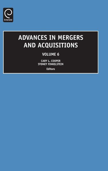 Produktbild: Advances in Mergers and Acquisitions