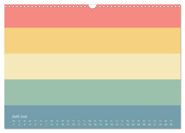 Produktbild: 70er Jahre Bastelkalender - DIY Kreativ-Kalender zum Selbstgestalten (Wandkalender 2026 DIN A3 quer), CALVENDO Monatskalender