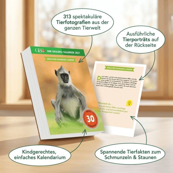 Produktbild: Der GEOlino-Kalender 2027