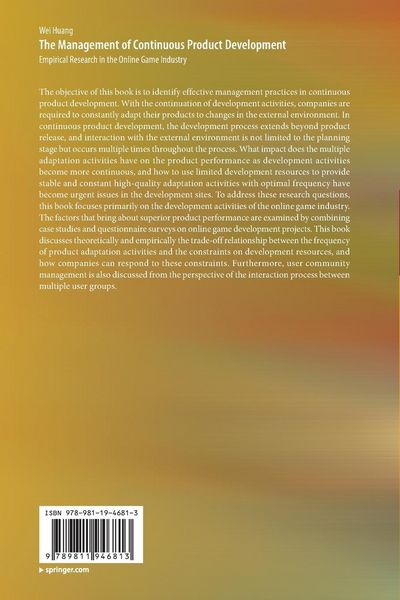 Produktbild: The Management of Continuous Product Development