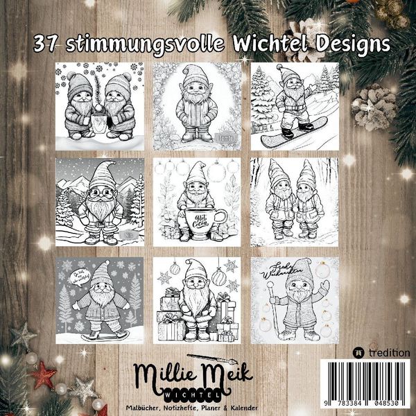 Produktbild: Wichtel Malbuch Weihnachten und Winterzeit Weihnachtswichtel Originelles Geschenk zum Wichteln Wichtelfreude Wichtelwelt Lustige Geschenkidee Adventsz