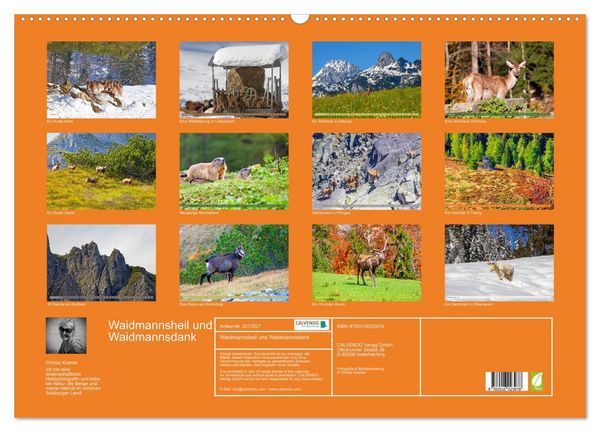 Produktbild: Waidmannsheil und Waidmannsdank (Wandkalender 2026 DIN A2 quer), CALVENDO Monatskalender
