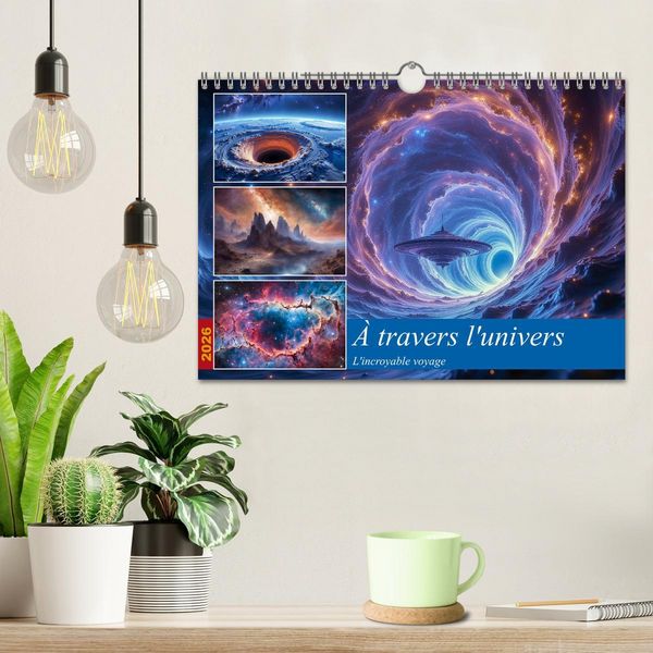 Produktbild: &Agrave; travers l'univers-L'incroyable voyage (Calendrier mural 2026 DIN A4 vertical), CALVENDO calendrier mensuel