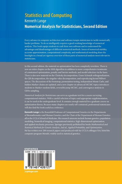 Produktbild: Numerical Analysis for Statisticians