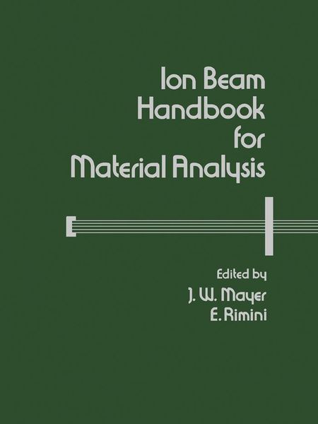 Produktbild: Ion Beam Handbook for Material Analysis