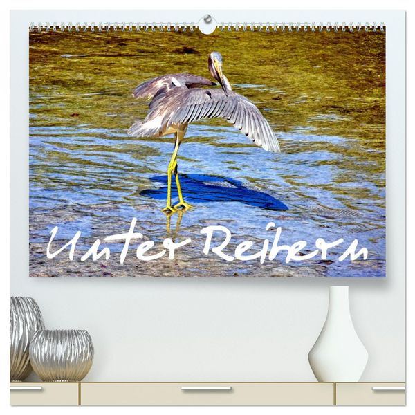 Produktbild: Unter Reihern (hochwertiger Premium Wandkalender 2026 DIN A2 quer), Kunstdruck in Hochglanz