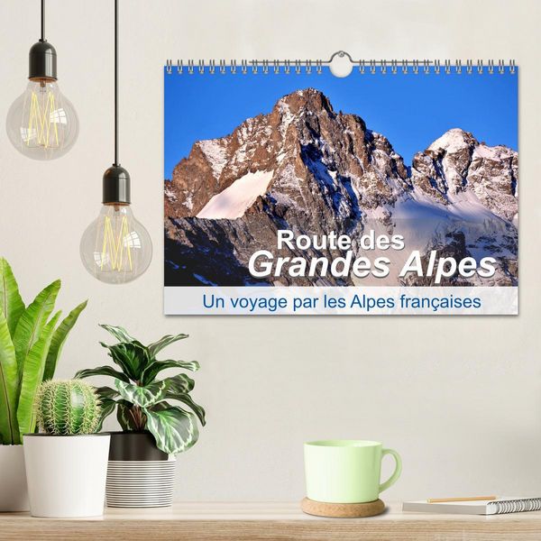 Produktbild: Routes des Grandes Alpes, Un voyage par les Alpes fran&ccedil;aises (Calendrier mural 2026 DIN A4 vertical), CALVENDO calendrier mensuel