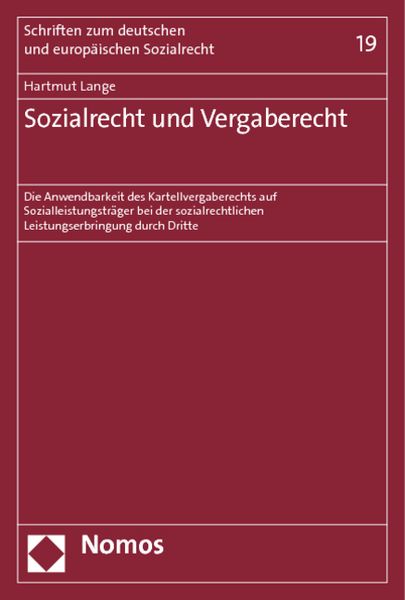 Produktbild: Sozialrecht und Vergaberecht