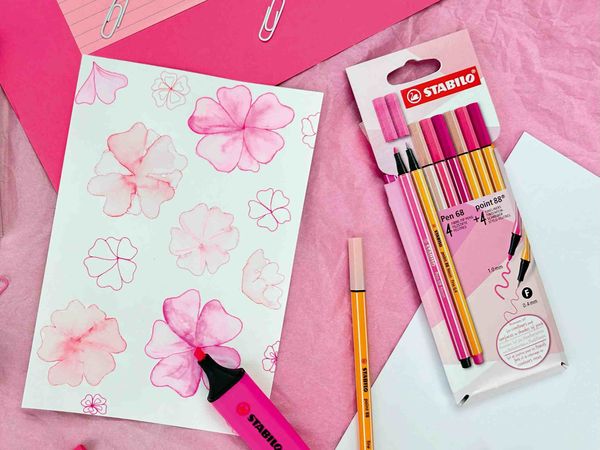 Produktbild: STABILO Pen 68 & point 88 8er Etui Shades of Pink