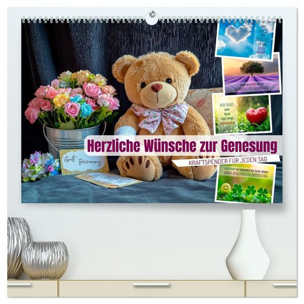 Herzliche Wünsche zur Genesung (hochwertiger Premium Wandkalender 2026 DIN A2 quer), Kunstdruck in Hochglanz