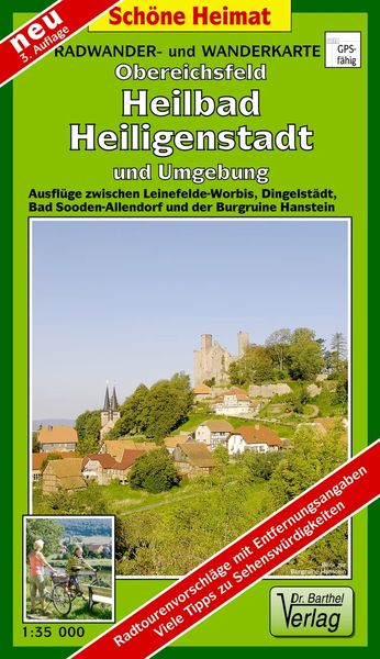 Produktbild: Obereichsfeld, Heilbad Heiligenstadt und Umgebung 1 : 35 000. Radwander- und Wanderkarte