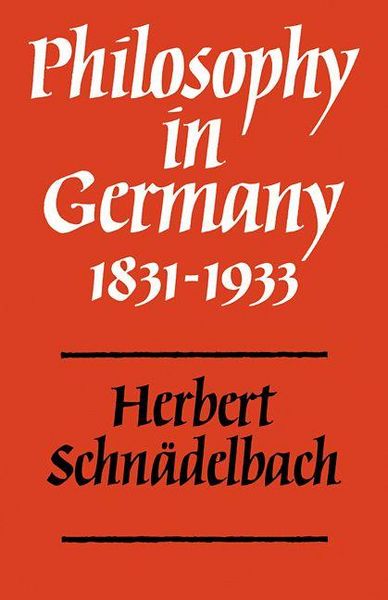 Produktbild: Philosophy in Germany 1831 1933