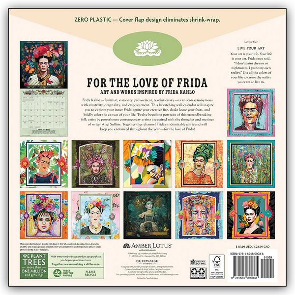 Produktbild: Frida Kahlo &ndash; For the Love of Frida Kahlo 2026 &ndash; Wandkalender