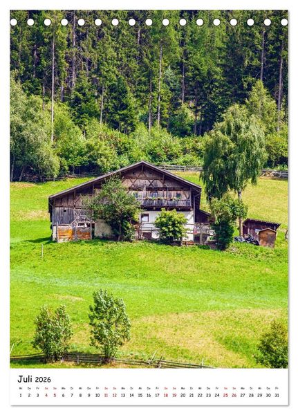 Produktbild: S&uuml;dtirol zum Kennenlernen im Sommer (Tischkalender 2026 DIN A5 hoch), CALVENDO Monatskalender