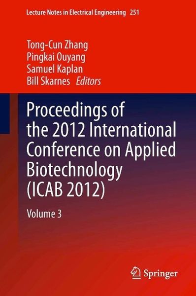 Produktbild: Proceedings of the 2012 International Conference on Applied Biotechnology (ICAB 2012)