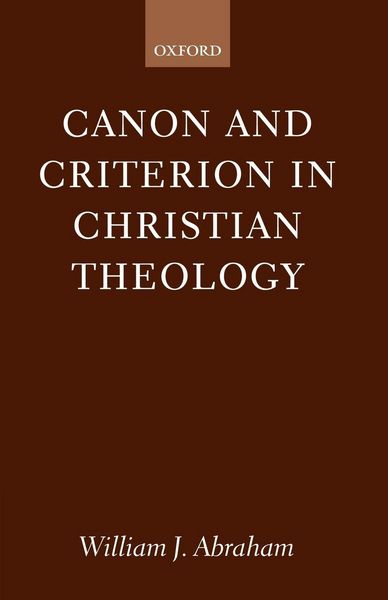 Produktbild: Canon and Criterion in Christian Theology