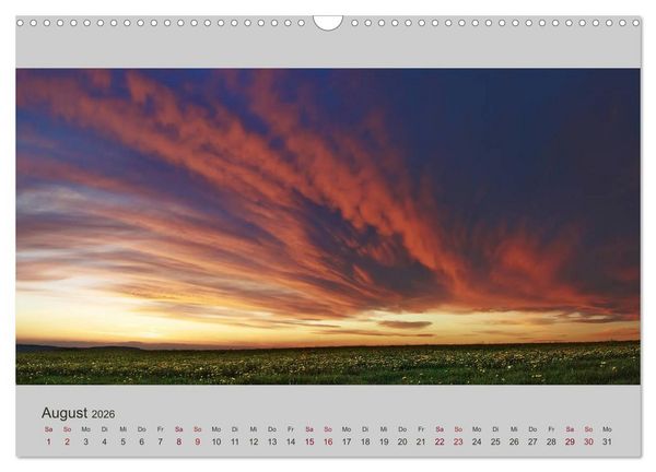 Produktbild: Wetter - Licht - Landschaften (Wandkalender 2026 DIN A3 quer), CALVENDO Monatskalender
