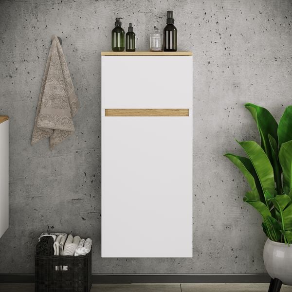 Produktbild: Badschrank H&auml;ngeschrank Schublade Cosila 85x30x32