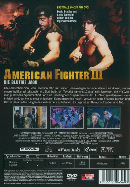 Produktbild: American Fighter 3 - Die blutige Jagd - Uncut