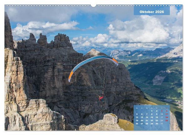 Produktbild: Paragliding - Aufbruch zu neuen H&ouml;henfl&uuml;gen (hochwertiger Premium Wandkalender 2026 DIN A2 quer), Kunstdruck in Hochglanz