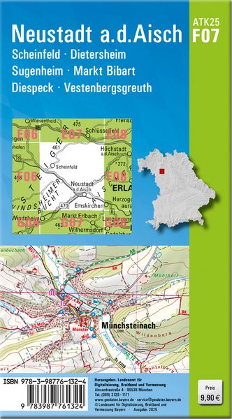 Produktbild: ATK25-F07 Neustadt a.d.Aisch (Amtliche Topographische Karte 1:25000)