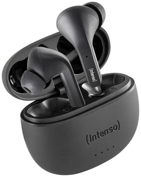 Produktbild: Intenso T300A In Ear Headset Bluetooth® Stereo Schwarz Noise Cancelling Batterieladeanzeige, Headset, Ladecase, Touch-Steuerung
