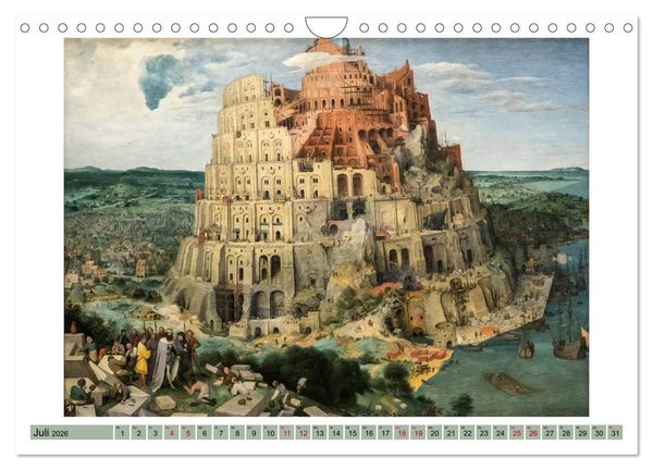 Produktbild: Pieter Bruegel d.&Auml;. (Wandkalender 2026 DIN A4 quer), CALVENDO Monatskalender