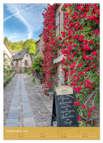 Produktbild: Conques - Via Podiensis (hochwertiger Premium Wandkalender 2026 DIN A2 hoch), Kunstdruck in Hochglanz