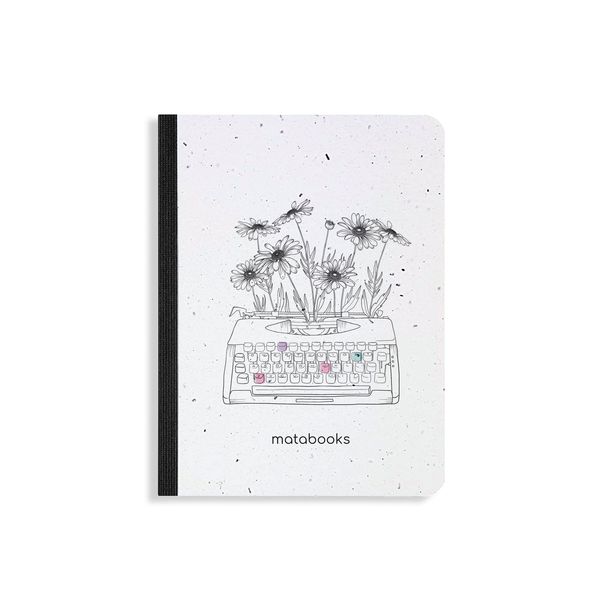 Produktbild: Matabooks - Nachhaltige Notizb&uuml;cher A6 Samenbuch "Typewriter"