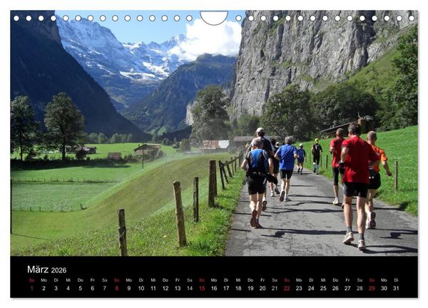 Produktbild: Der Jungfrau-Marathon (Wandkalender 2026 DIN A4 quer), CALVENDO Monatskalender