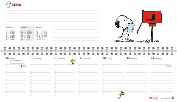 Produktbild: Peanuts Wochenquerplaner 2027