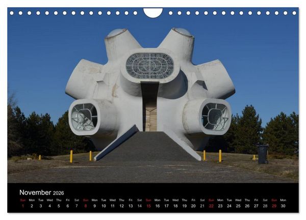 Produktbild: Monuments of Macedonia 2026 (Wall Calendar 2026 DIN A4 landscape), CALVENDO 12 Month Wall Calendar