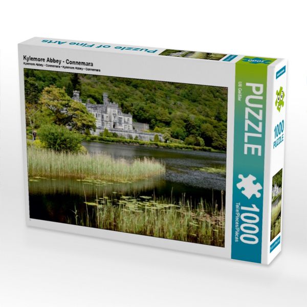 CALVENDO Puzzle Kylemore Abbey - Connemara | 1000 Teile Lege-Größe 64x48cm Foto-Puzzle für glückliche Stunden