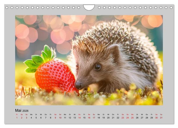 Produktbild: Mein Igel-Kalender (Wandkalender 2026 DIN A4 quer), CALVENDO Monatskalender
