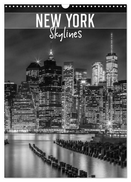 Produktbild: NEW YORK Skylines (Wandkalender 2026 DIN A3 hoch), CALVENDO Monatskalender