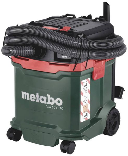 Produktbild: Metabo ASA 30 L PC 602086000 Nass-/Trockensauger 1er Set 1200 W 30 l Staubklasse L zertifiziert, antistatisch