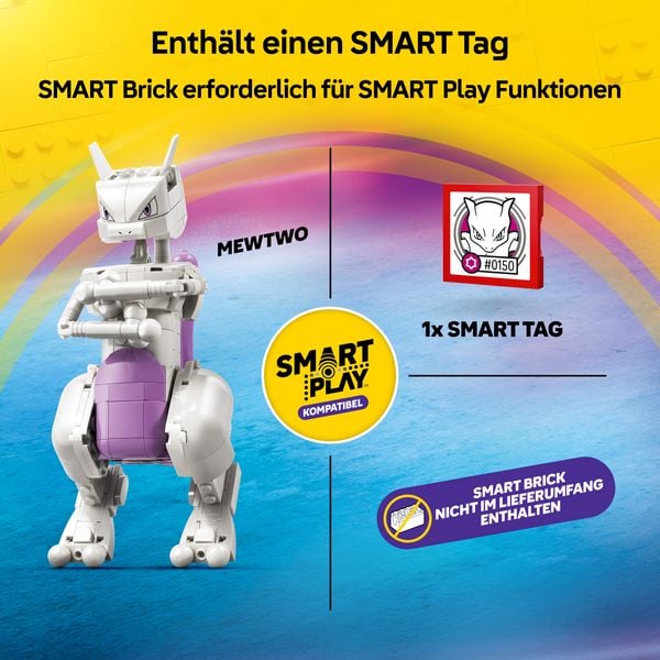 Produktbild: LEGO Pok&eacute;mon SMART Play: Mewtwus Ausbruch aus dem Labor kompatibles Set 72163