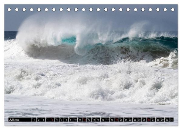 Produktbild: Hawai'i Wellen (Tischkalender 2026 DIN A5 quer), CALVENDO Monatskalender
