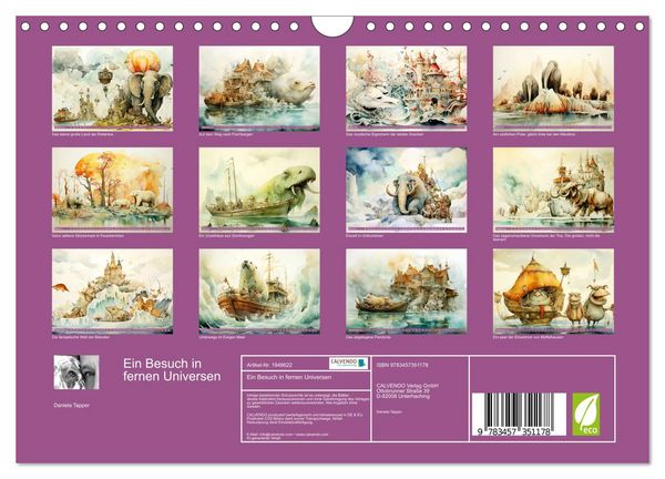 Produktbild: Ein Besuch in fernen Universen (Wandkalender 2026 DIN A4 quer), CALVENDO Monatskalender