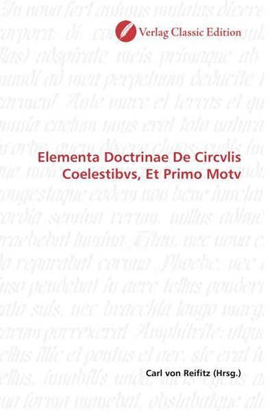 Produktbild: Elementa Doctrinae De Circvlis Coelestibvs, Et Primo Motv