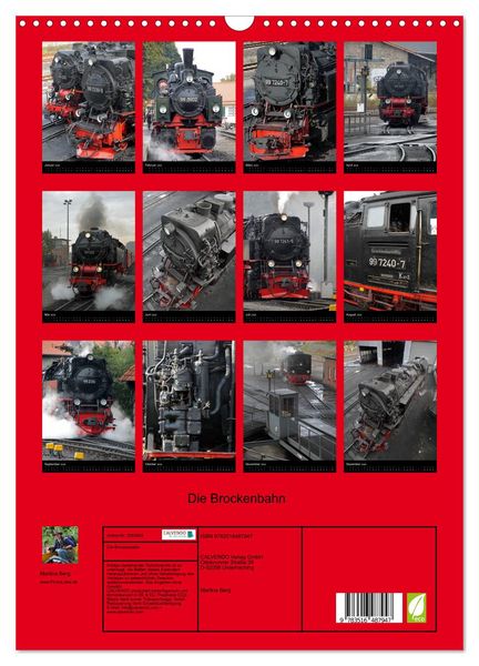 Produktbild: Die Brockenbahn (Wandkalender 2026 DIN A3 hoch), CALVENDO Monatskalender