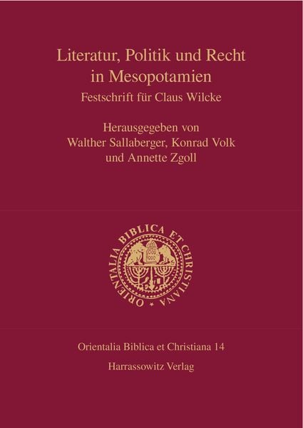 Produktbild: Literatur, Politik und Recht in Mesopotamien