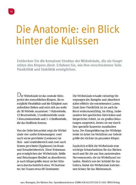 Produktbild: Der R&uuml;cken-Doc: Spinalkanalstenose