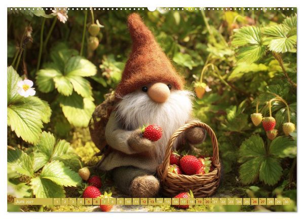 Produktbild: Wichtelgl&uuml;ck zwischen Wald und Wiese (Wandkalender 2027 DIN A2 quer), CALVENDO Monatskalender