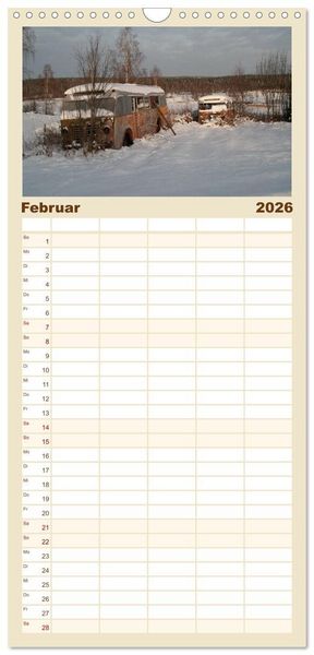 Produktbild: Familienplaner 2026 - Schwedens V&auml;rmland mit 5 Spalten (Wandkalender, 21 x 45 cm) CALVENDO