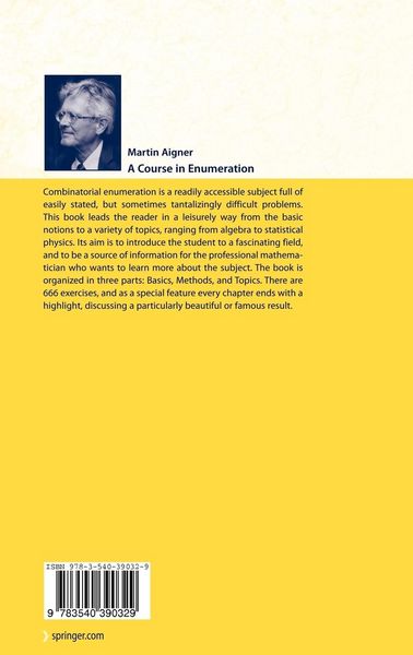 Produktbild: A Course in Enumeration