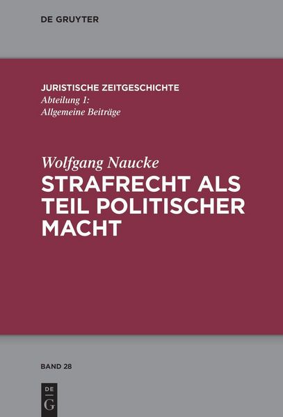 Produktbild: Strafrecht als Teil politischer Macht