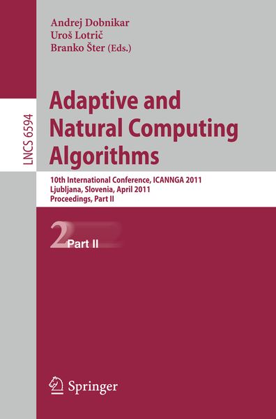 Produktbild: Adaptive and Natural Computing Algorithms