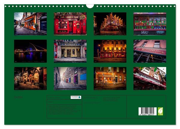 Produktbild: Dublin (Wandkalender 2026 DIN A3 quer), CALVENDO Monatskalender
