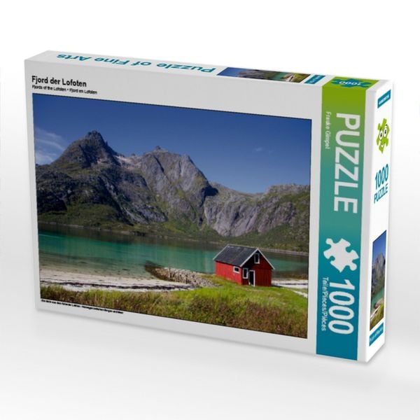 Produktbild: CALVENDO Puzzle Fjord der Lofoten | 1000 Teile Lege-Gr&ouml;&szlig;e 64x48cm Foto-Puzzle f&uuml;r gl&uuml;ckliche Stunden